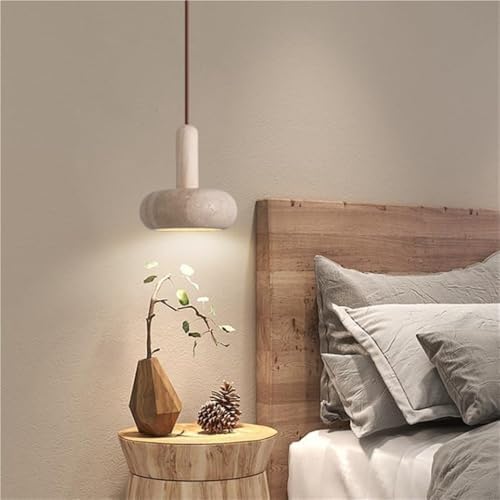 Modern Nordic Style Natural Stone Pendant Light with E26 E27 Base