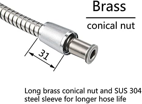 UWEREBFM Handheld Shower Head Set with Hose and Bracket