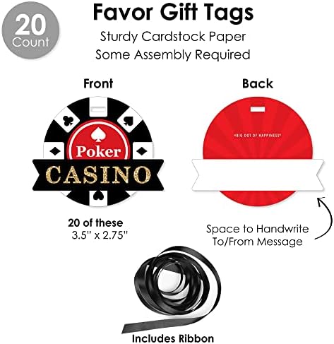 Big Dot of Happiness Las Vegas Party Favor Set - 100 Pieces