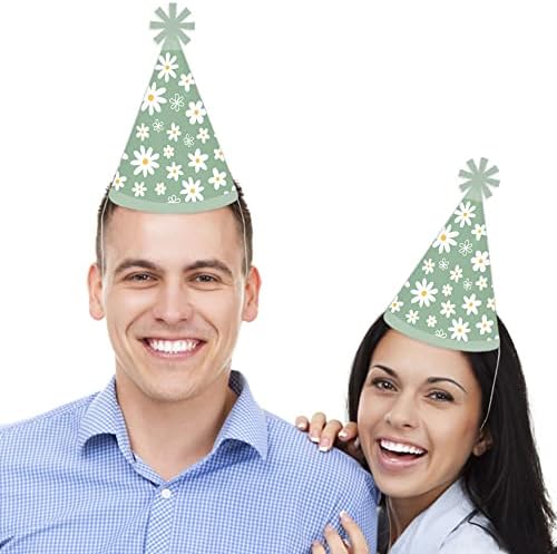Big Dot of Happiness Daisy Hats - Set of 8