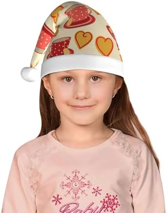 Salelf Kids Christmas Santa Hat Plush Holiday Headwear