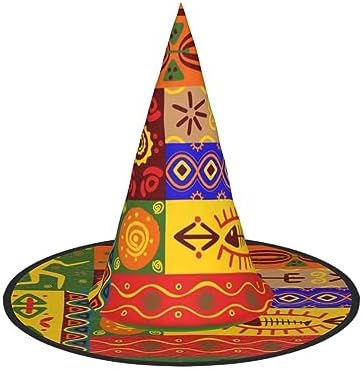 African National Patterns Print Witch Hat for Halloween and Parties