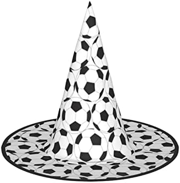 Foldable Soccer Ball Print Witch Hat