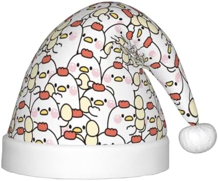 Salelf Cute Hen with Egg Santa Hat for Kids