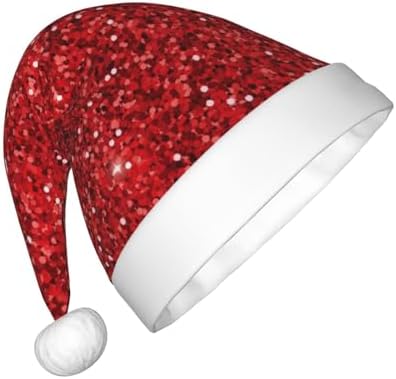 Red Glitter Santa Hat for Kids Baby Christmas Party Hat