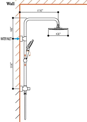 Bright Showers Adjustable Handheld Shower System