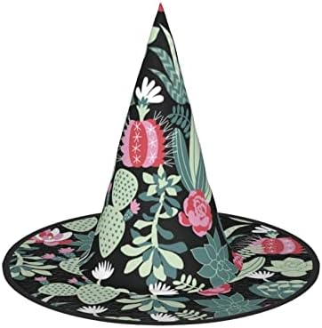 Cactus Print Witch Halloween Party Hat