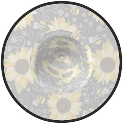 Sunflower Bees Print Witch Hat for Halloween Parties