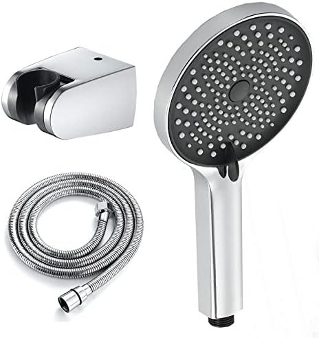 UWEREBFM Chrome Handheld Shower Head Set with 3 Settings and 15M Hose