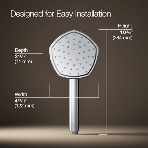 KOHLER 27052 CP Handheld Showerhead Single Spray