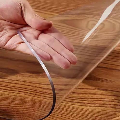 Clear Vinyl Tablecloth Protector Rectangle 15mm Thick