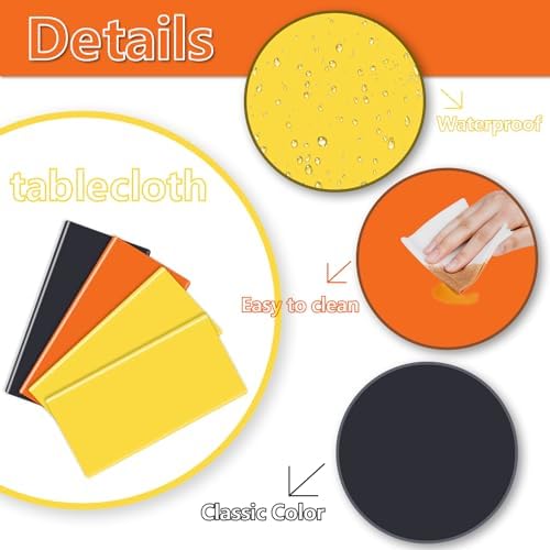 Construction Party Tablecloths - 8 Pcs Set for Kids Birthday