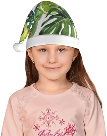 Salelf Watercolor Green Santa Hat for Kids