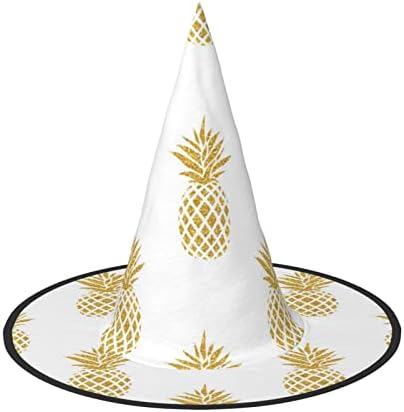 Gold Pineapple Themed Party Witch Hat