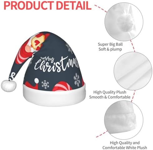 Salelf Three Cute Christmas Gnomes Santa Hat for Kids
