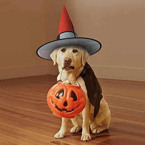 Jbyjbx Red Yellow Blue Black Print Witch Hat For Halloween Parties