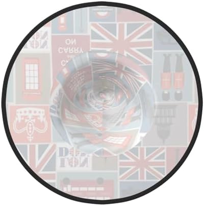 England Symbols Print Witch Hat for Halloween Parties