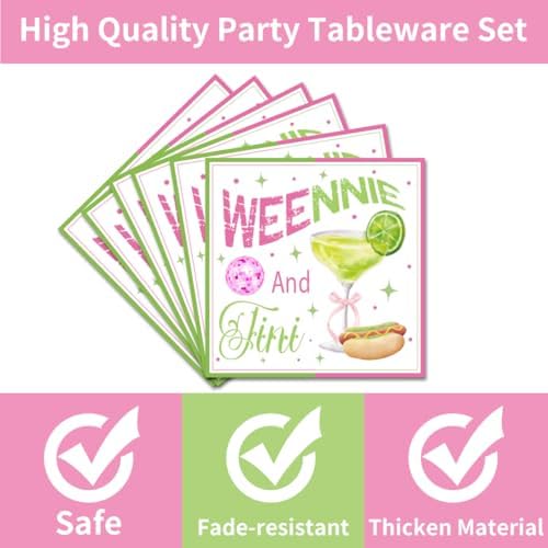 EUOYUFO 96Pcs Martini Party Tableware Set