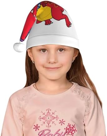 Dinosaur Santa Hat for Kids Baby Christmas Headwear