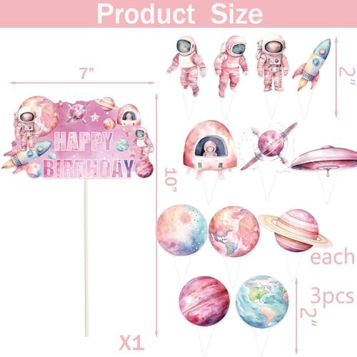 Wedec 198 Pcs Outer Space Birthday Party Decorations Set