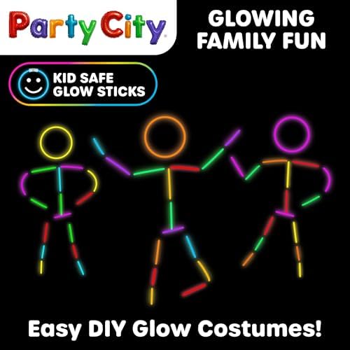 Party City 100 Glow Sticks with Connectors