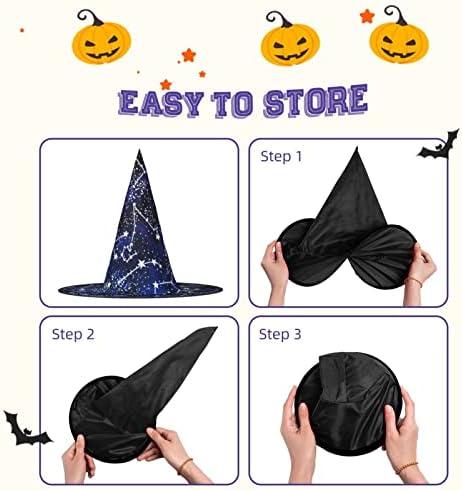 Glow In The Dark Witch Hat for Halloween Parties