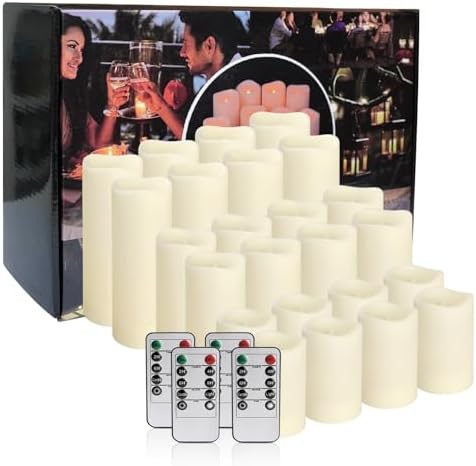 24-Pack LED Flameless Candles with Remote Control