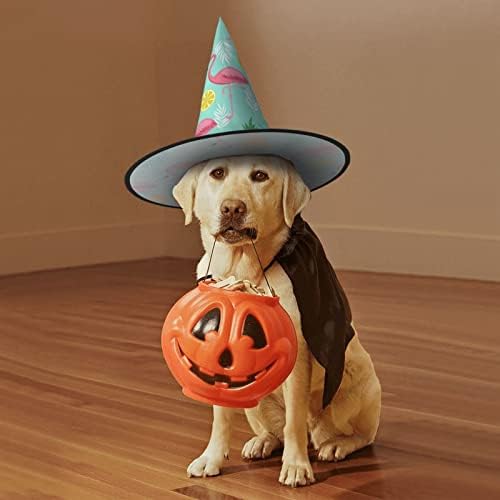 Flamingo Print Halloween Witch Hat for Parties and Cosplay