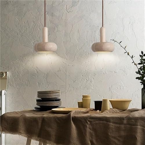 Modern Nordic Style Natural Stone Pendant Light with E26 E27 Base