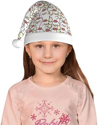 Salelf Cute Hen with Egg Santa Hat for Kids
