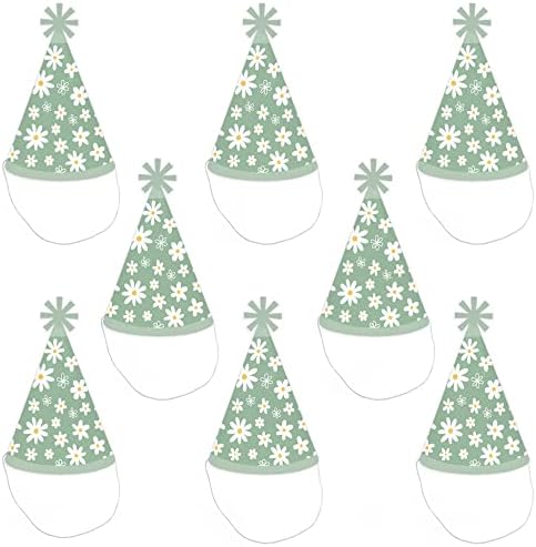 Big Dot of Happiness Daisy Hats - Set of 8