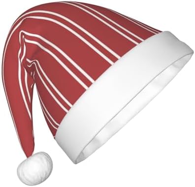 Salelf Striped Red White Santa Hat for Kids Baby Christmas Hat Plush