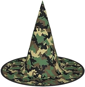 Camo Print Witch Hat for Halloween Parties