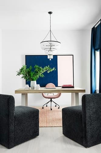 Crystorama Rylee 8 Light Matte Black Chandelier 1