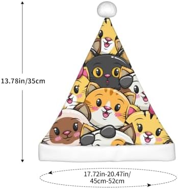 Cute Cat Santa Hat for Kids Baby Christmas Headwear