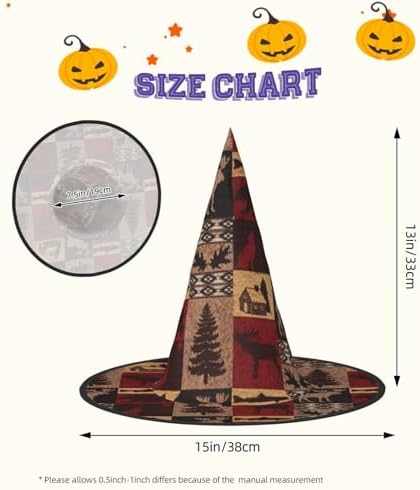 JBYJBX Bear Deer Fish Print Halloween Party Hat