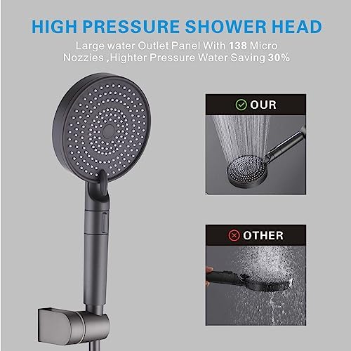 High Pressure Handheld Shower Head with 3 Modes 1