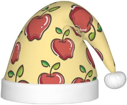 Salelf Apple Santa Hat for Kids Baby Christmas Plush Headwear
