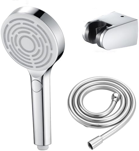 Handheld Shower Set with 3 Functions and 59 Inch Hose 1