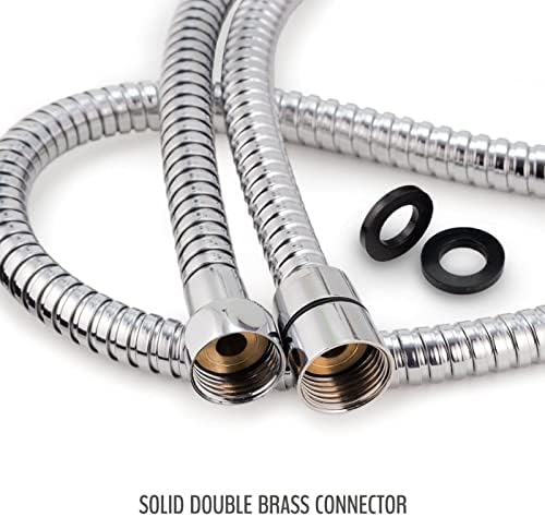 3 Function Handheld Shower Head Set with Chrome Finish and 59 Inch Hose