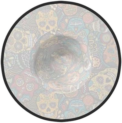 JBYJBX Sugar Skulls Print Halloween Witch Hat