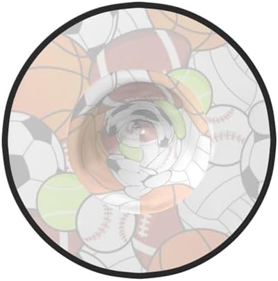 Stylish Foldable Sports Ball Print Witch Hat for Parties