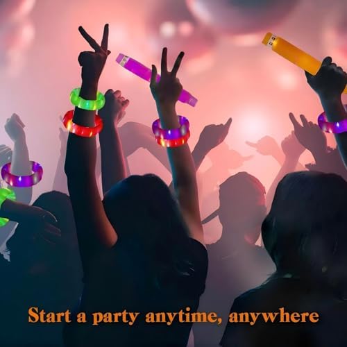 Orange 36 Pack Light Up Party Favors with Glow Sticks