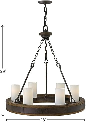 Fredrick Ramond FR48436IRN Six Light Chandelier 1