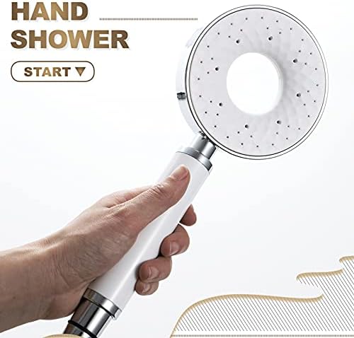 Uwerfm 3 Function ABS White Handheld Showerhead with 15m Hose