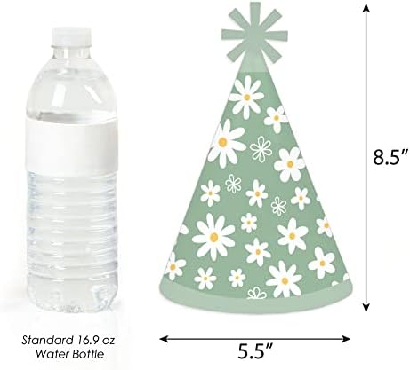 Big Dot of Happiness Daisy Hats - Set of 8