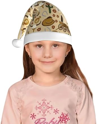 Wild West Cowboy Santa Hat for Kids and Toddlers