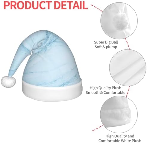 Blue Marble Santa Hat for Kids Baby Christmas Hats