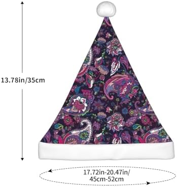 Salelf Traditional Paisley Santa Hat for Kids