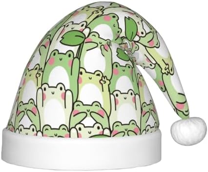 Cute Frog Santa Hat for Kids Baby Christmas Party Headwear